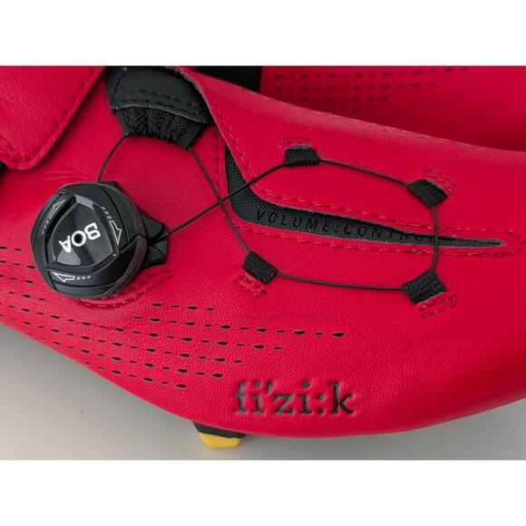 Men's Fizik Infinito R1 Bike Shoes Red US 9.5 EU 42.5  Shimano SM-SM11 Cleats - Picture 11 of 11